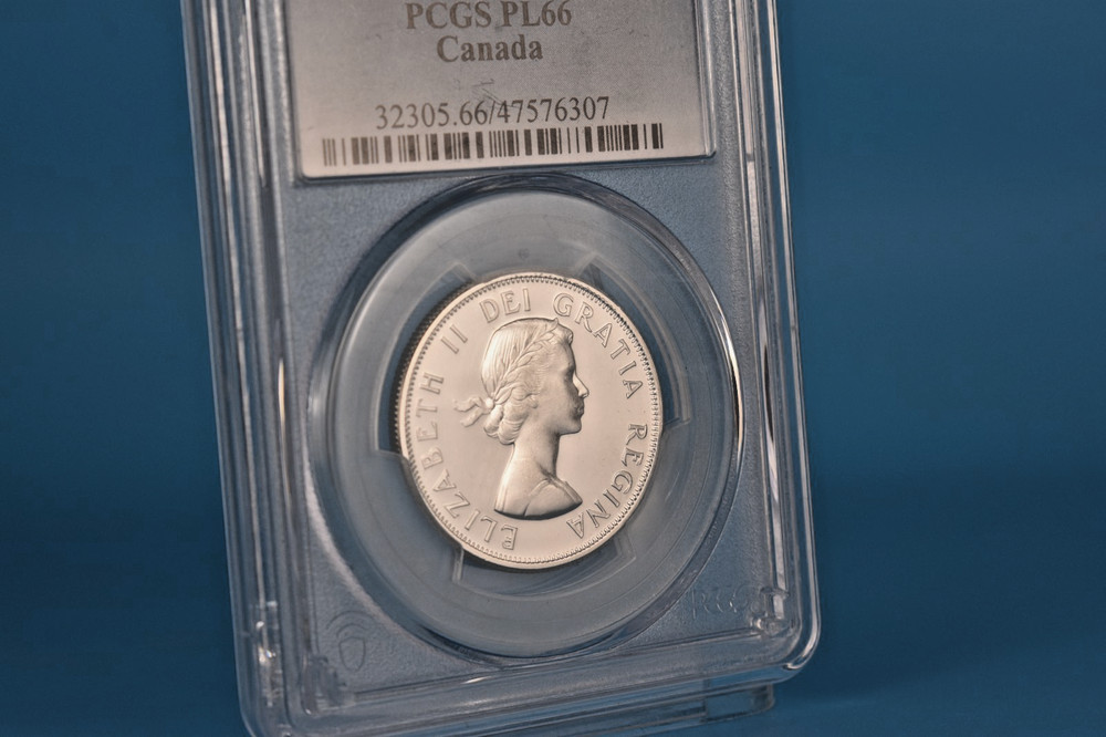 1962 Canada 50 Cent Silver PCGS PL66 Half Dollar #47576307