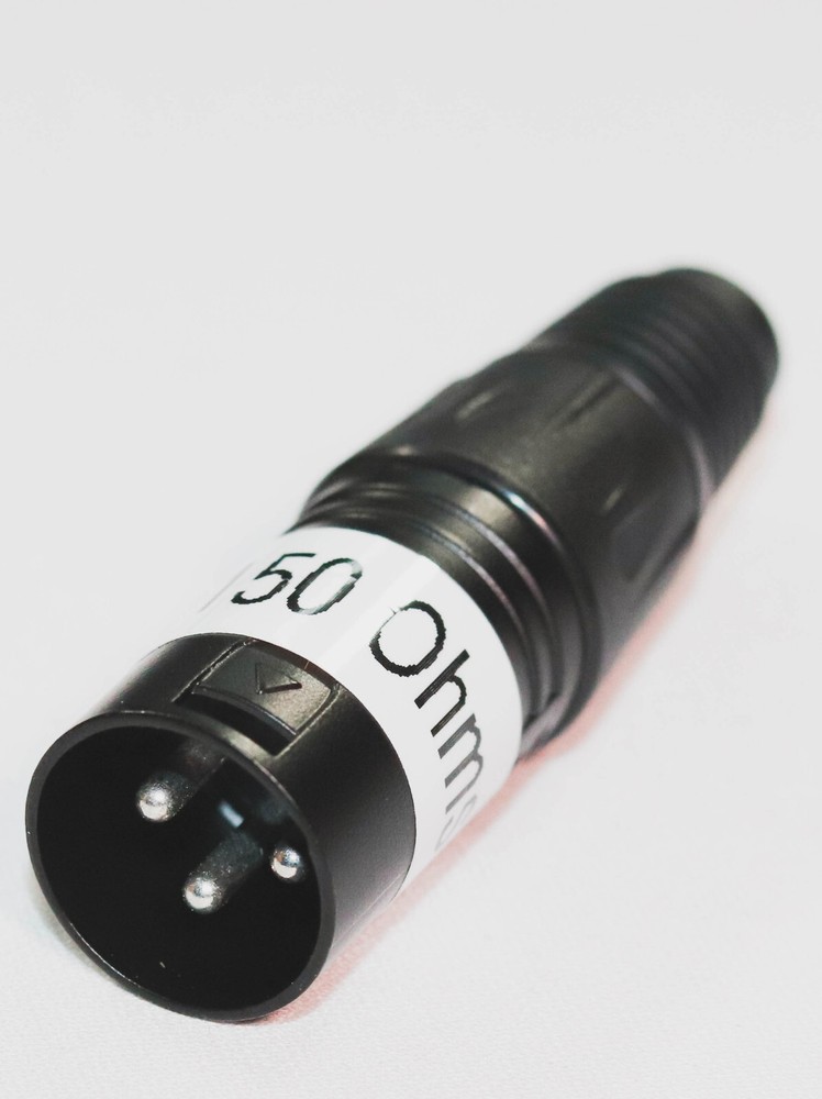XLR 150 Ohm Preamp Interface Noise Tester, Black Dummy Plug