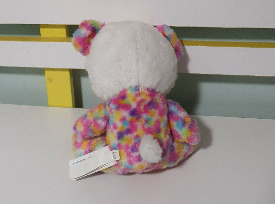 Build A Bear Mini Rainbow Panda Bear 8" Plush