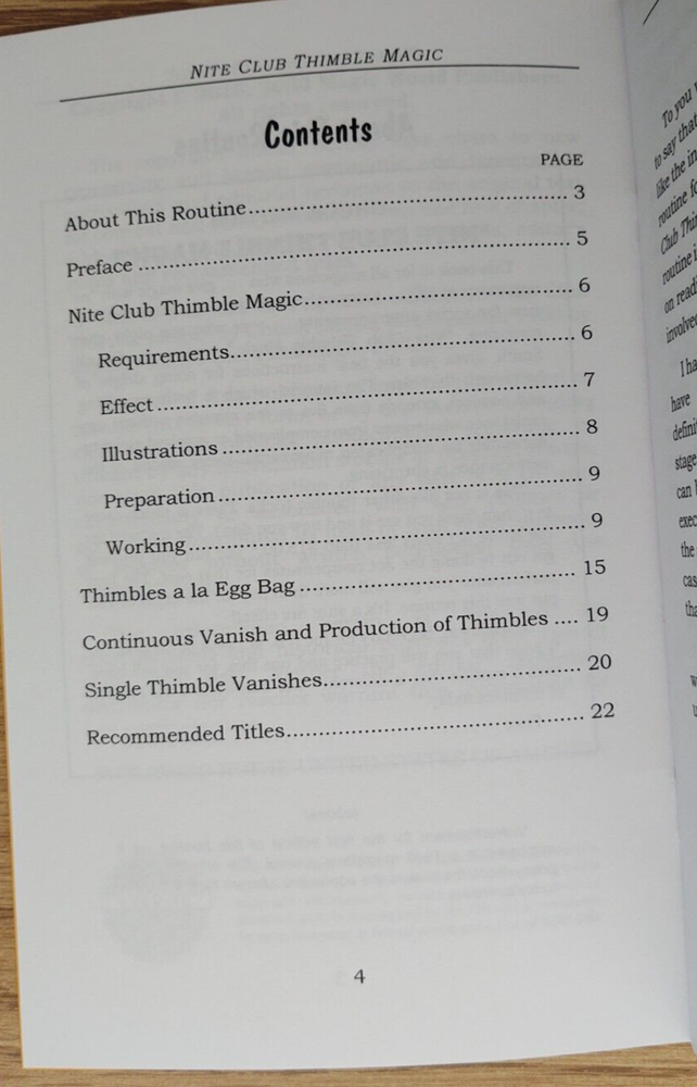 Nite Club Thimble Magic by Chuck Smith