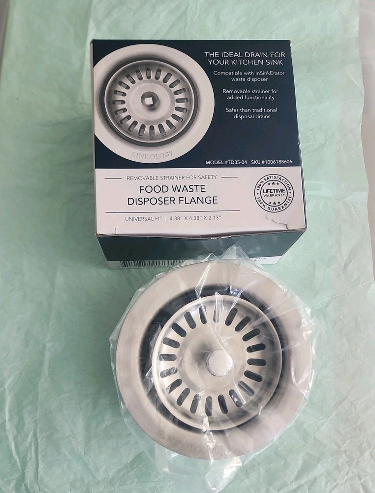 Sinkology Food Waste Disposer Flange TD35-04 for InSinkErator Disposal