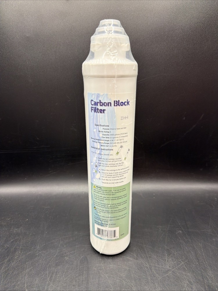 Aqua flo 41407002 Quick Change Carbon Block Water Filter 5 mic New