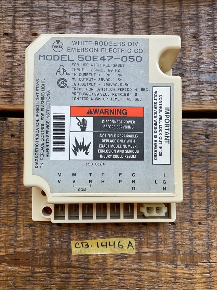 Hot Surface Ignition Control Module 50E47-50 White-Rodgers
