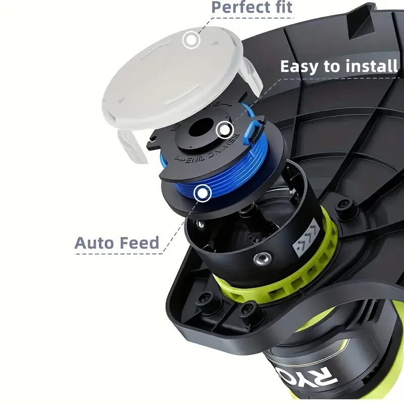4 PACK RYOBI STRING TRIMMER SPOOL with LINE - SEE Models in PHOTO and more
