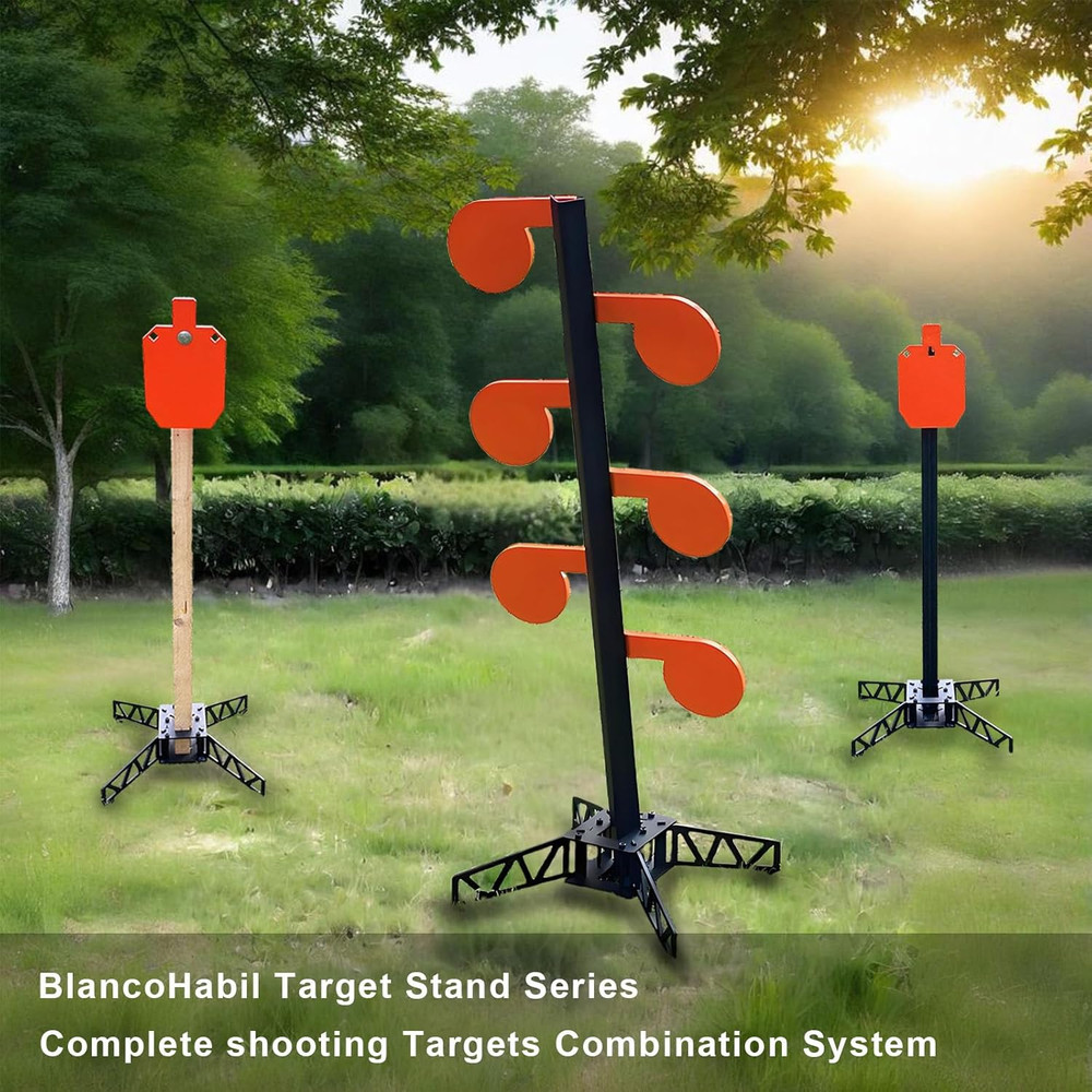 Complete Dueling Tree System - AR500 Auto Reset Targets & 3-In-1 Target Stand Ba