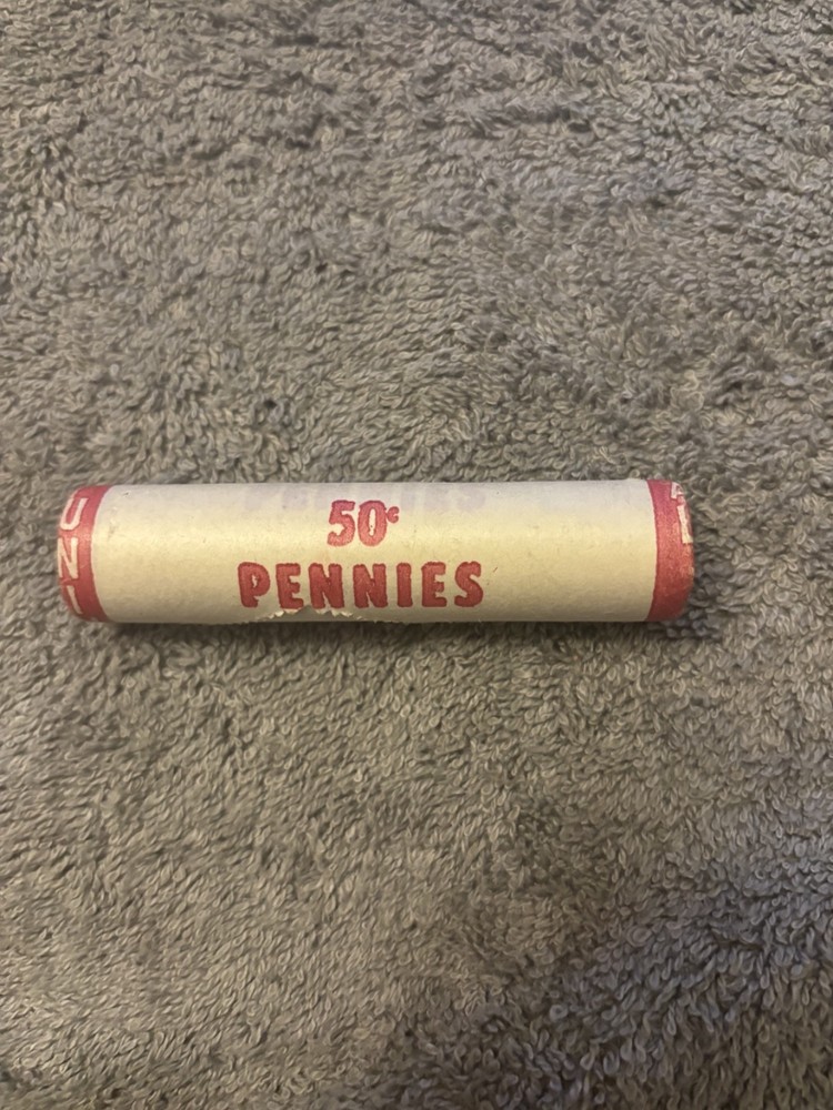 Wheat Lincoln Cent Penny Roll, possible errors/rares! OBW