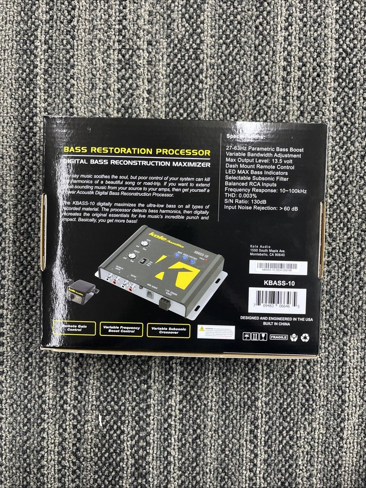 Kole Audio KBASS-10 Bass Restoration Processor