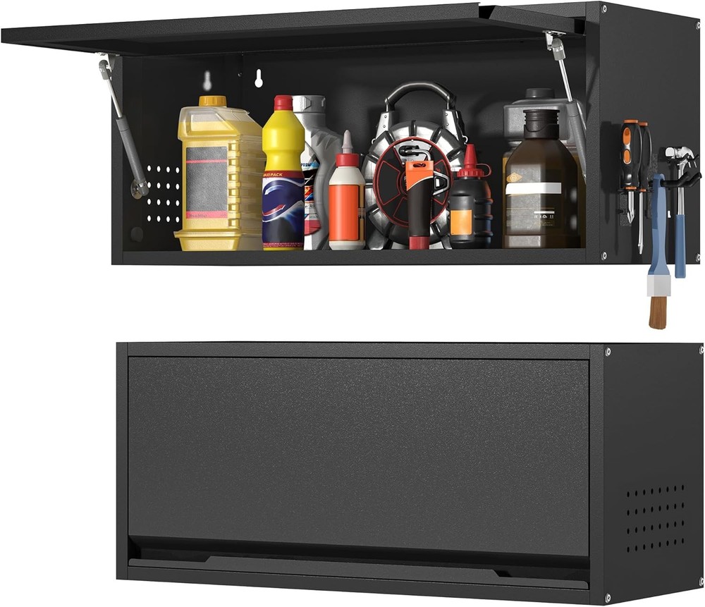Workshop Garage Cabinet Set Metal Tool Storage Cabinet System Mobile Workbench
