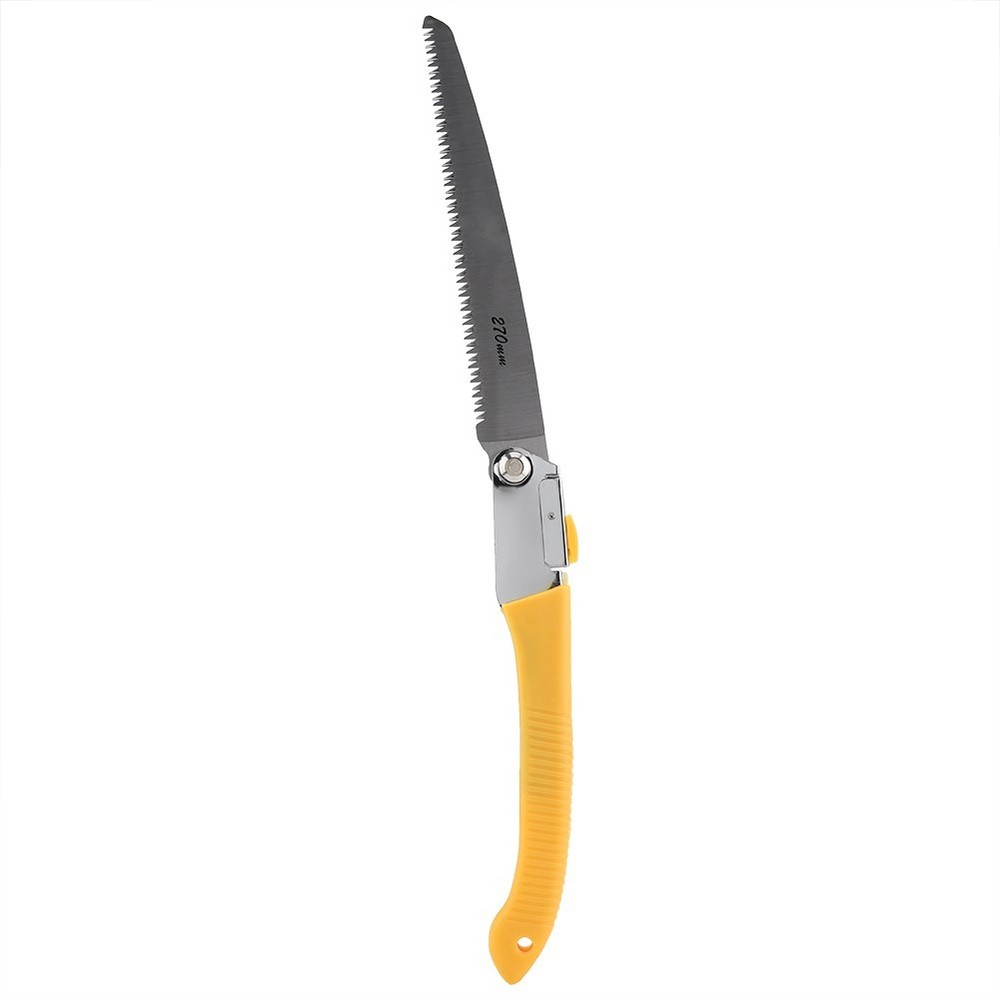Folding Pruning Hand Saw 11in Double-Edge Sharp Blade Tree Trimming Garden Tool