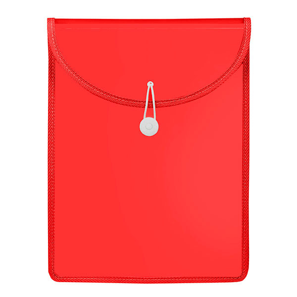 NEW 10x Marbig Top Load File Folders With Elastic Closure PP A4 Red BULK