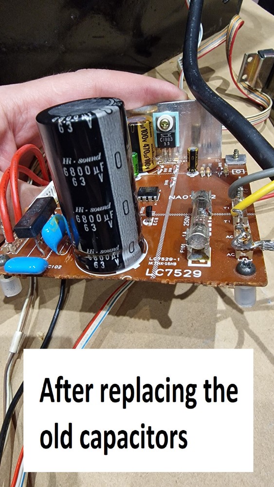 Power Amplifier NAD 218 THX Repair KIT - all capacitors