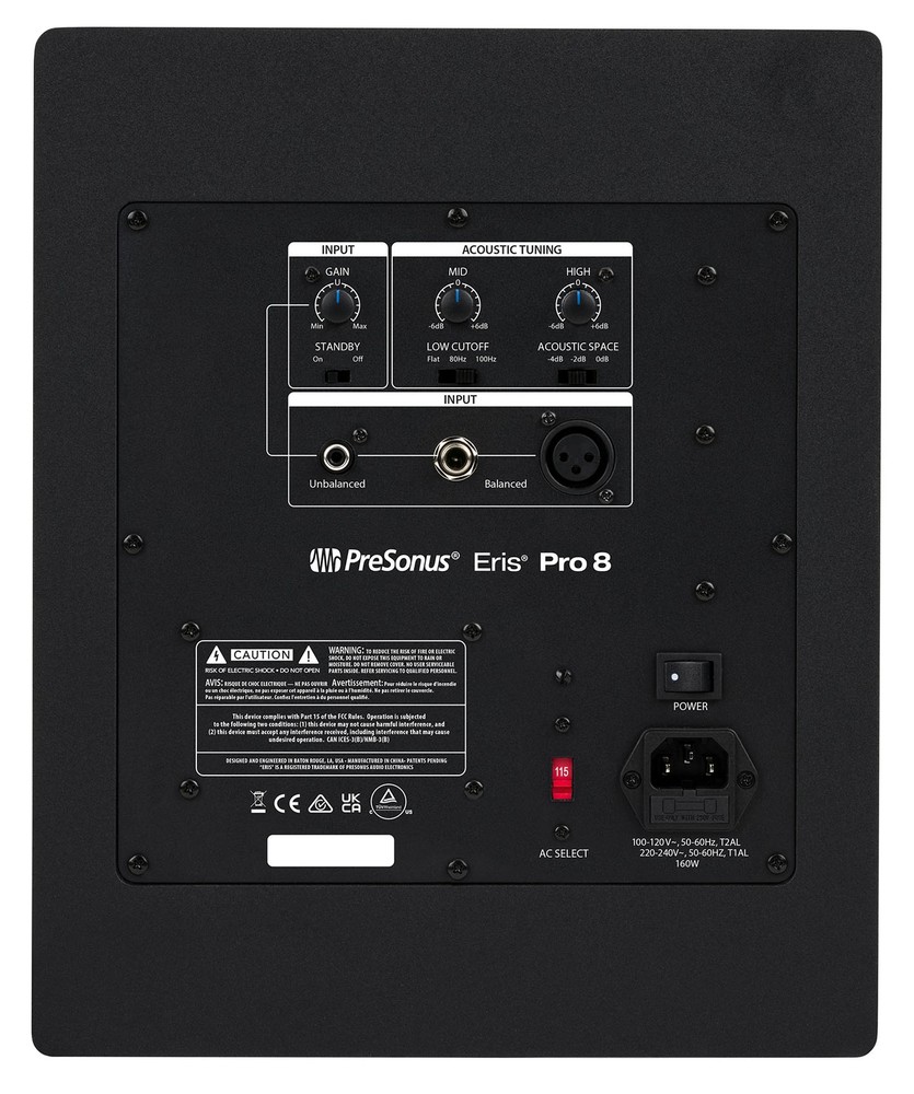 (2) Presonus Eris Pro 8 Powered 8" Studio Monitors Speakers + 2x2 USB Interface