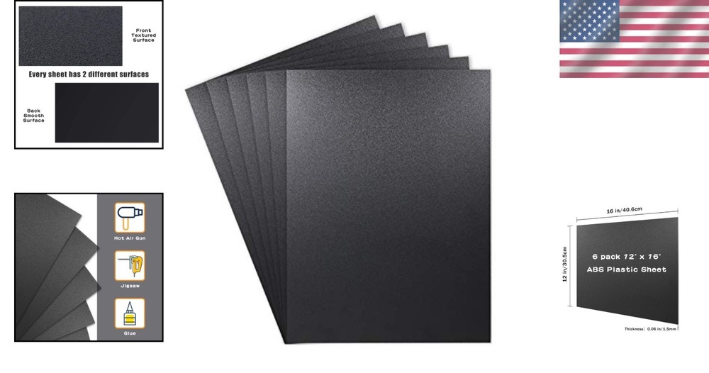 Home Decor ABS Plastic Sheet Pack - Flexible Than Plexiglass