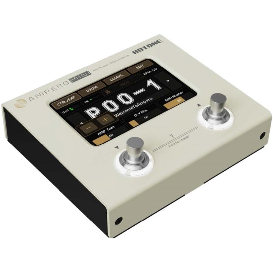 HOTONE AMPERO MINI MP50VN - GUITAR MULTI EFFECTS PROCESSOR TOUCH SCREEN - CREAM