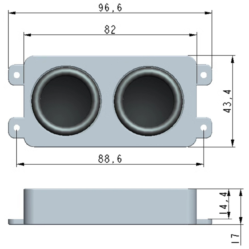 For ITX Computer Internal 9 Pin USB Mini Speaker One Cable Built-in Hidden DIY