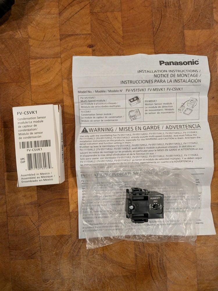 Panasonic Humidity Control ‎FV‑CSVK1 Condensation Sensor Module – OEM