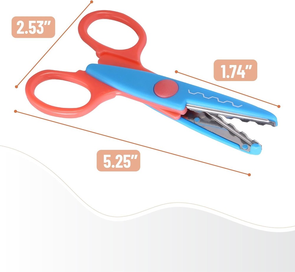 Mr. Pen- Craft Scissors Decorative Edge, 6 Pack, Scissors, Zig Bright 2