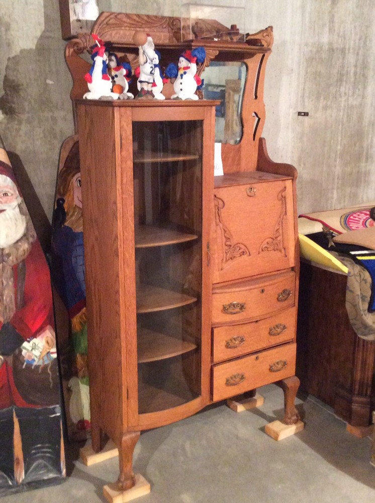 antique secretary cabinet