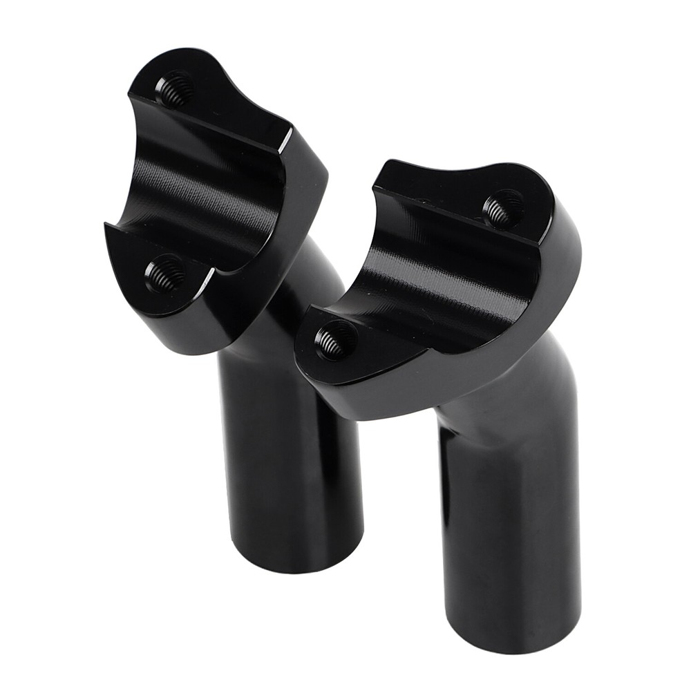 4.5" Black Pullback Handlebar Risers + Top Clamp For Harley 1" Bar Sportster 883