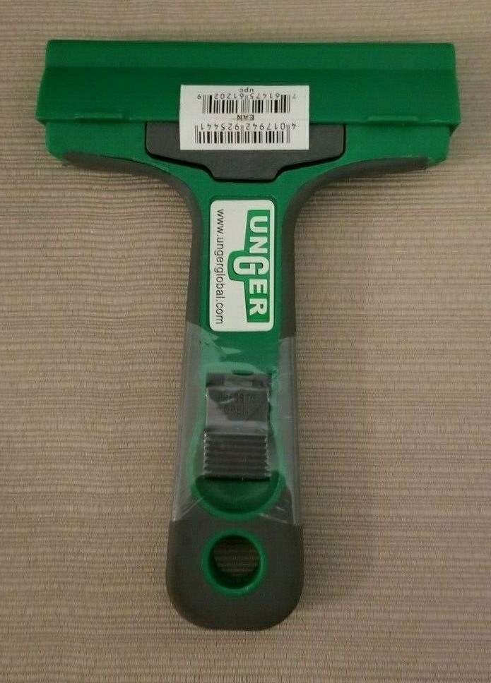 UNGER Multi-Purpose Scraper, Stiff, MAXI 4", Carbon Steel, STMAX