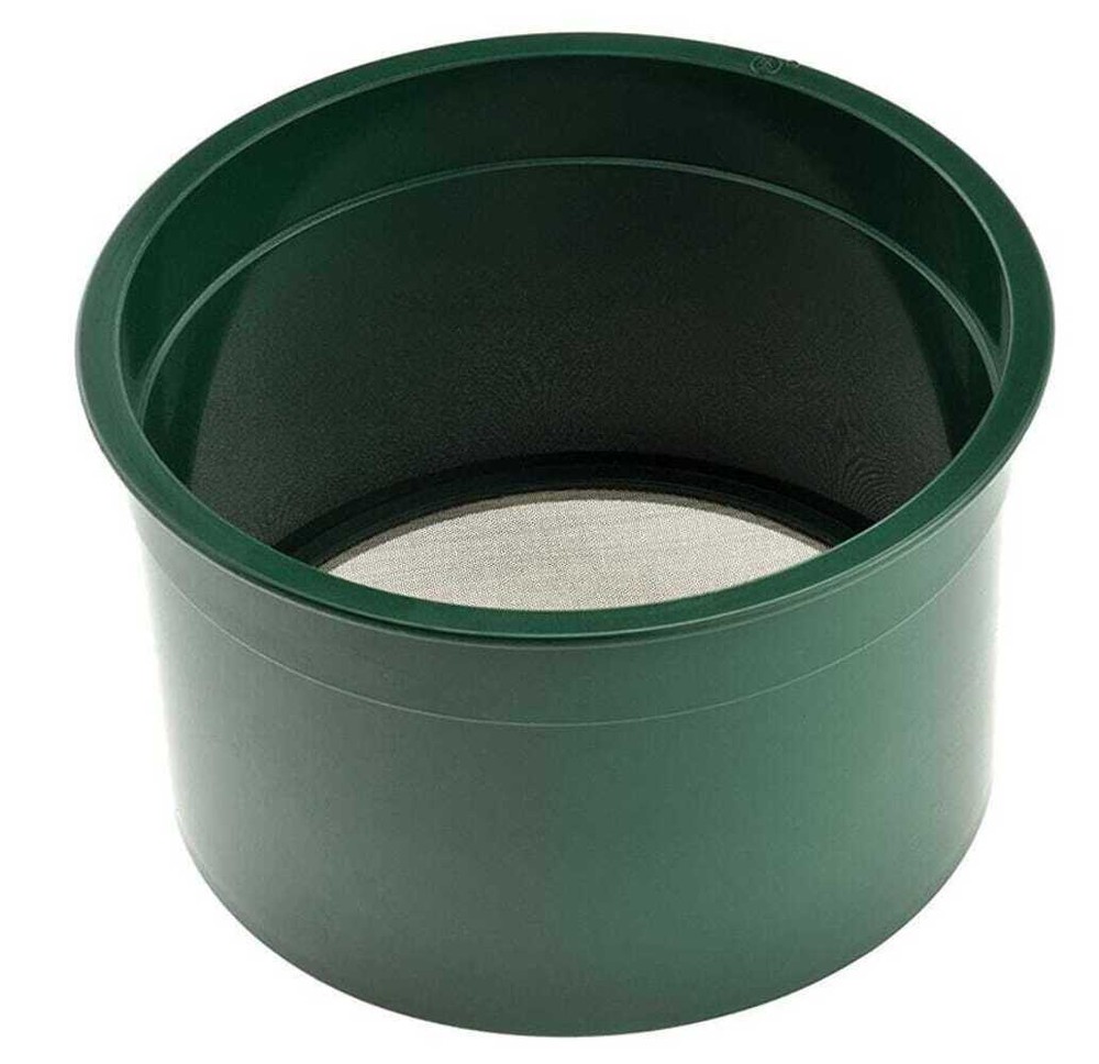6-Inch Green Mini Stackable Sifting Pan - 7 Mesh Size Options