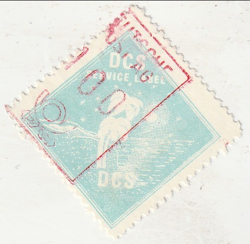 U. S. A. - DCS SERVICE LABEL
