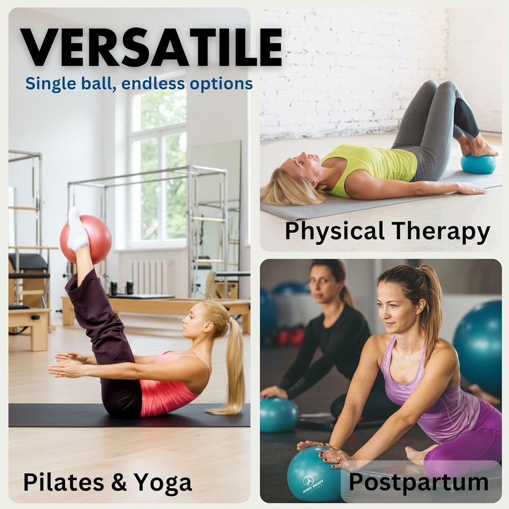 Versatile Small Exercise Ball with Pump for Core Strength & Posture Improvement