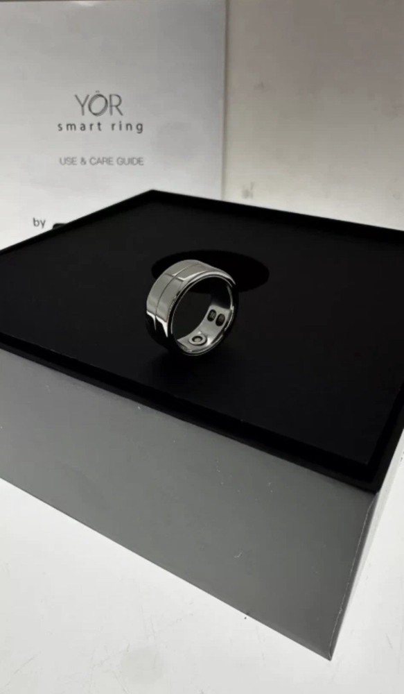 YoR Smart Ring Silver Size 7 Body Sleep Tracking