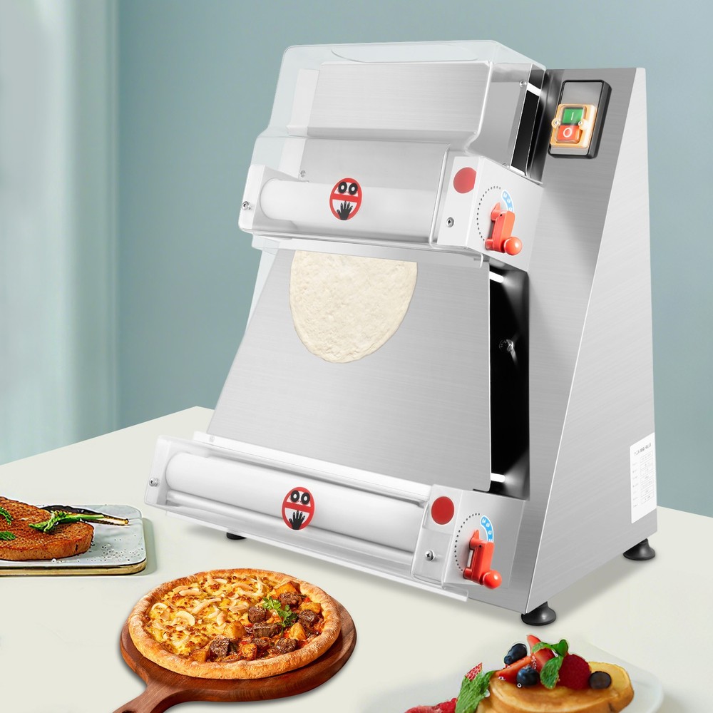Electric Dough Roller Sheeter Pastry Pizza Maker Press Making Machine 4"-16"