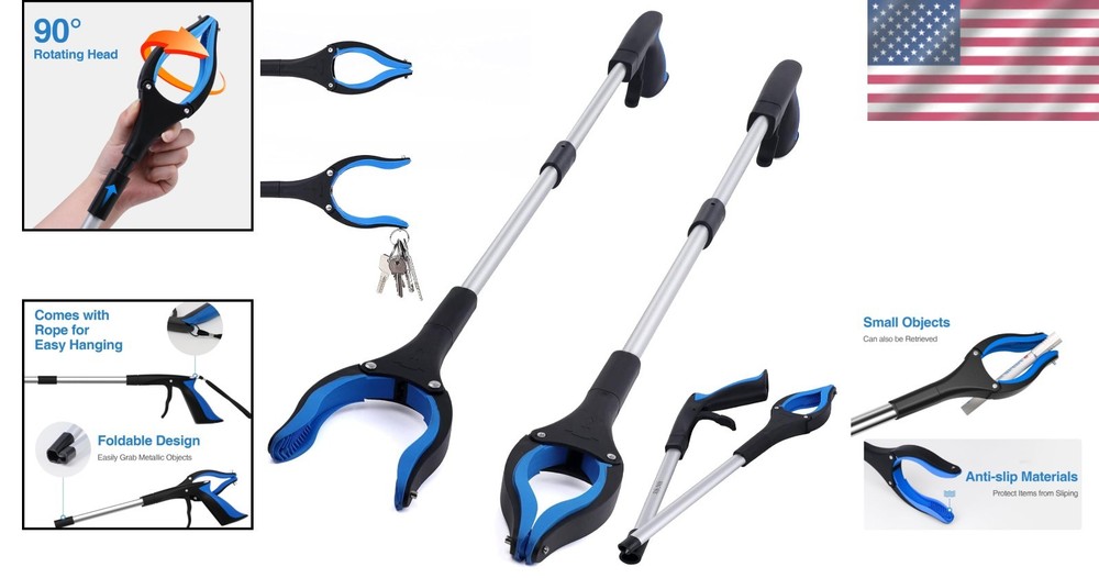 2-Pack 32" Grabber Reacher Tool with Magnetic Grip