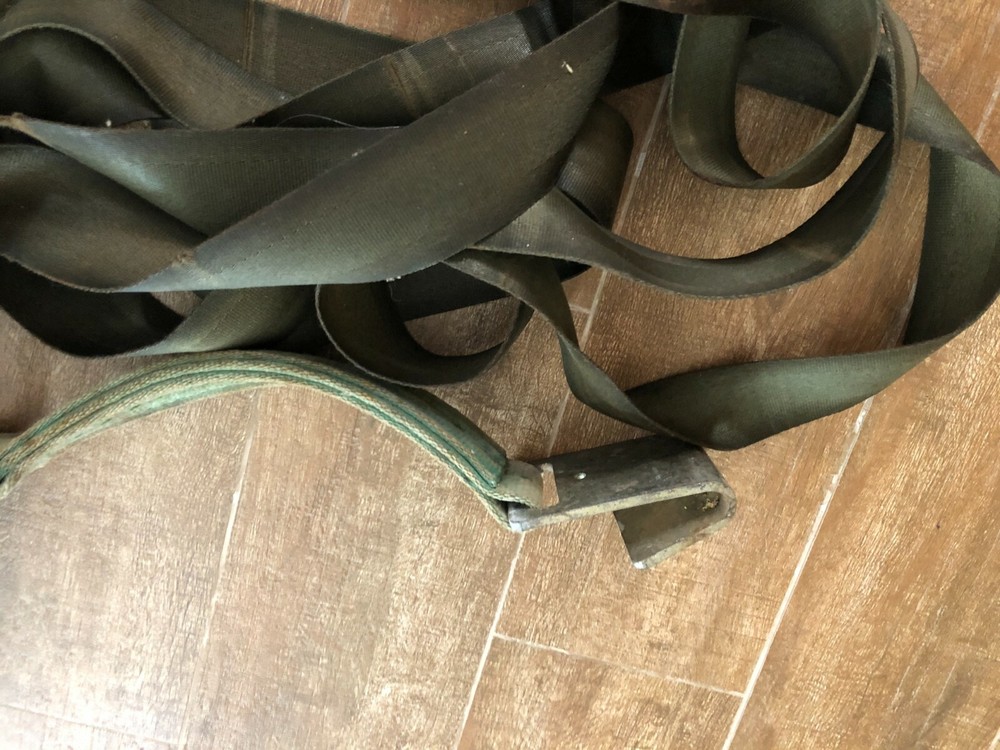 Omni Metal Winch vintage tools 4322 hook pulling cable green pupler rigging