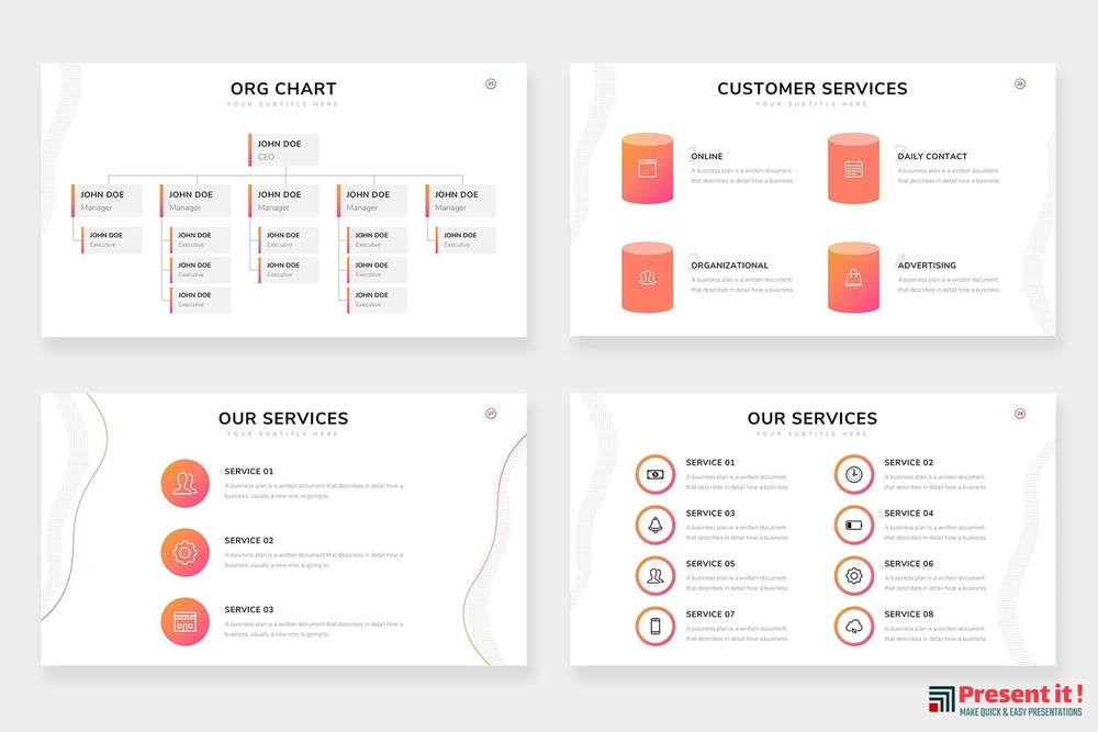 Company Profile Infographics Slides Templates