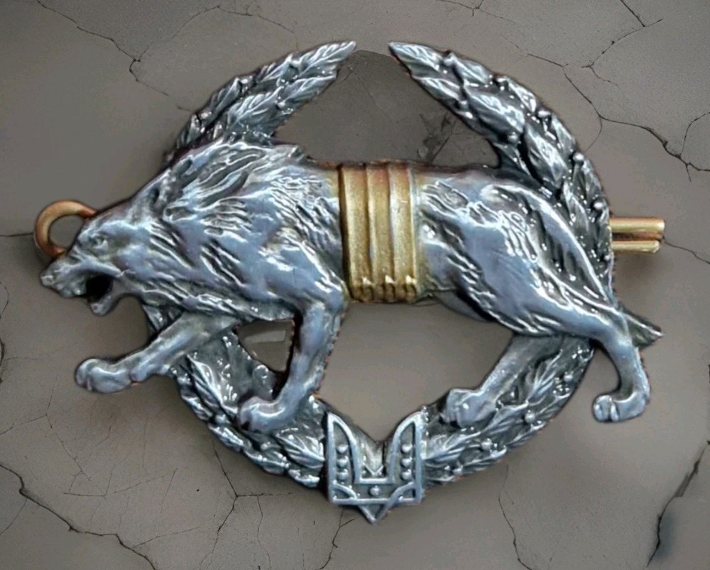 Cockade on beret, SOF, special operations forces, Ukraine.