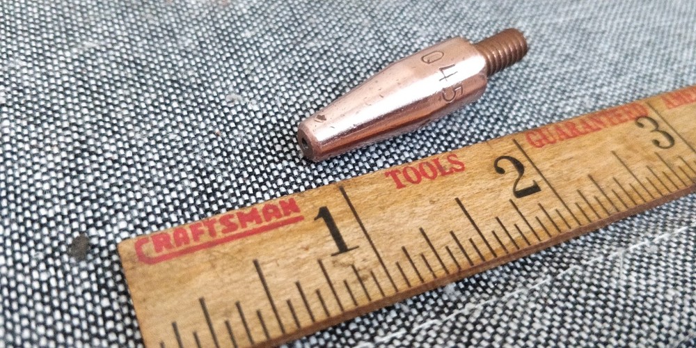 5 pack Torch Tip Contact Tip, Wire Size .045" 1.2mm , 12-24 thread