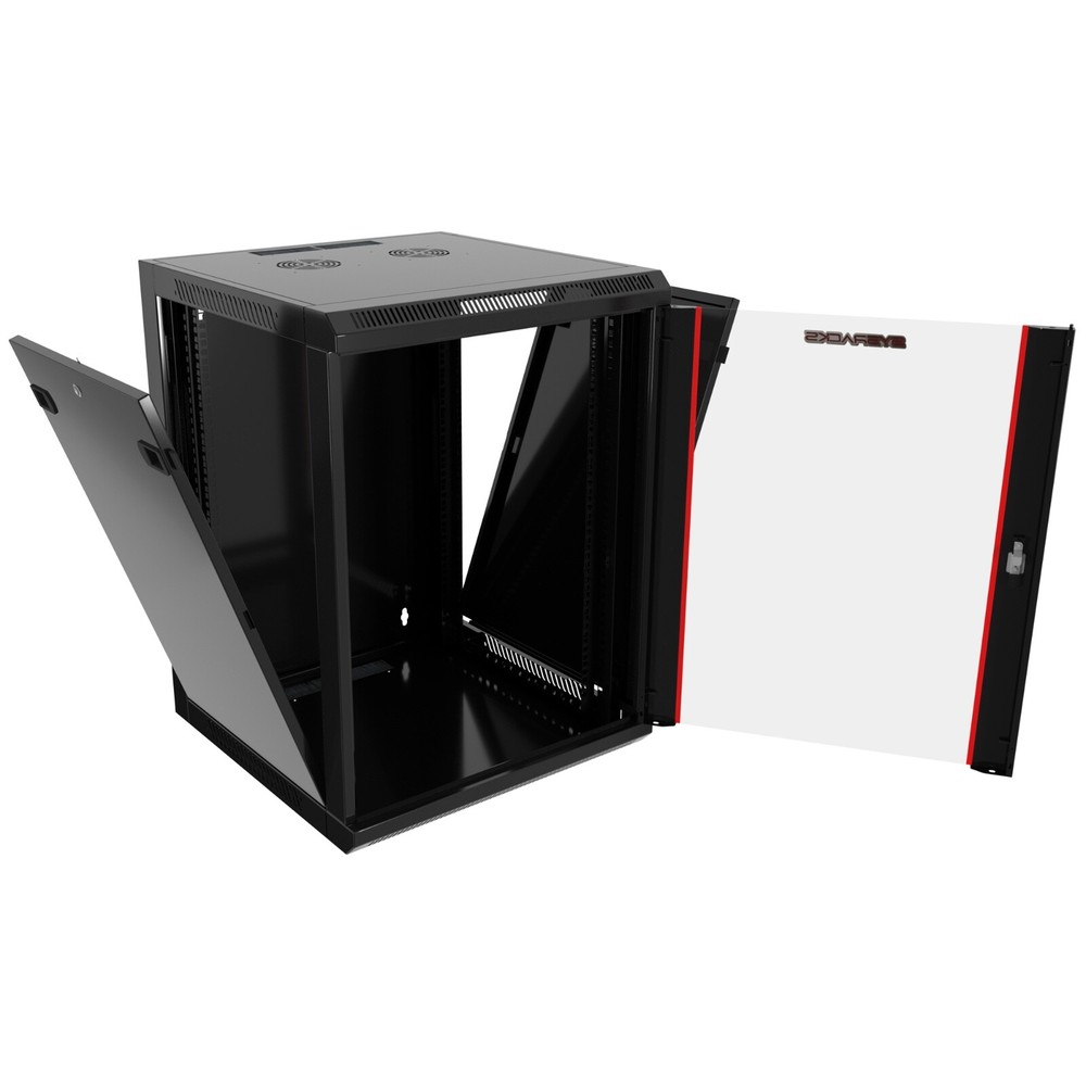 Sysracks - 15U Network Rack Wall Mount - Locking Server Cabinet – 18-Inch Depth-