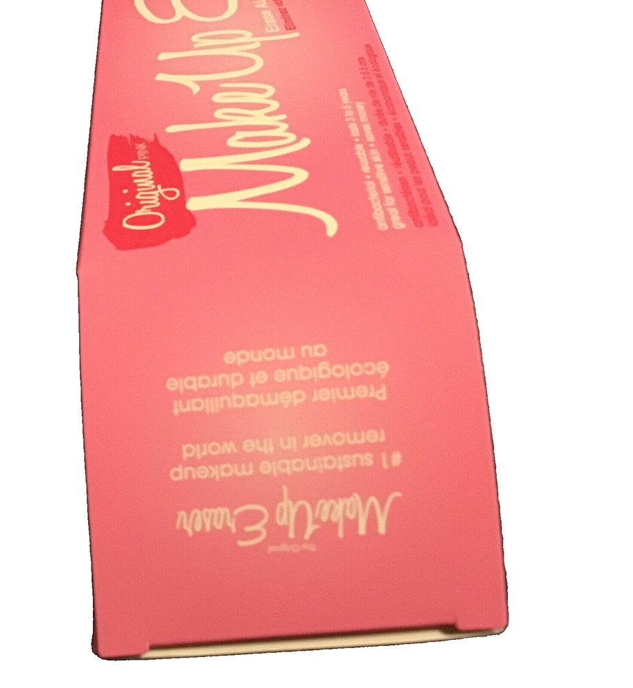 Make Up Eraser Original Pink Reusable Cloth Makeup Remover Easy 3 Step Process