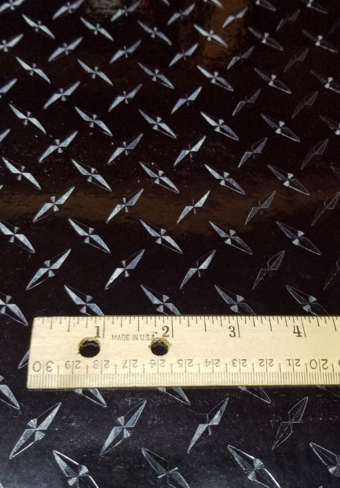 Black Diamond Plate Sign Vinyl 24" x 30 ft