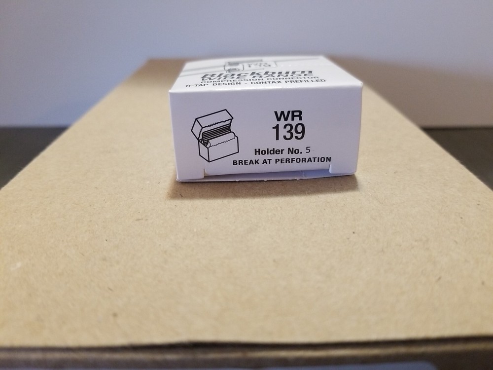 25-PACK THOMAS & BETTS BLACKBURN WR139 WIDE RANGE COMPRESSION CONNECTOR H-TAP