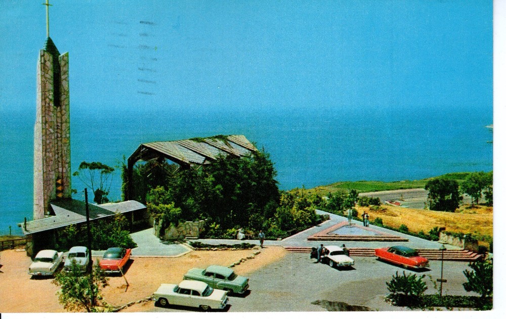 WAYFARERS' CHAPEL, PORTUGUESE BEND, CA  -  PC2321