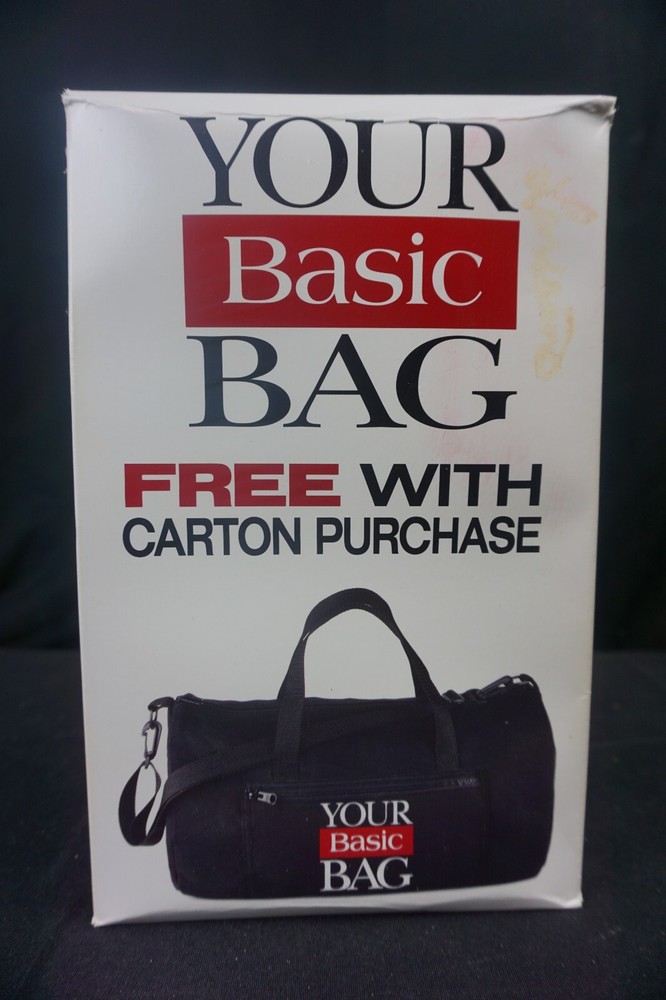 VTG 1995 Your Basic Bag Promo Basic Cigarettes  Duffel Bag New