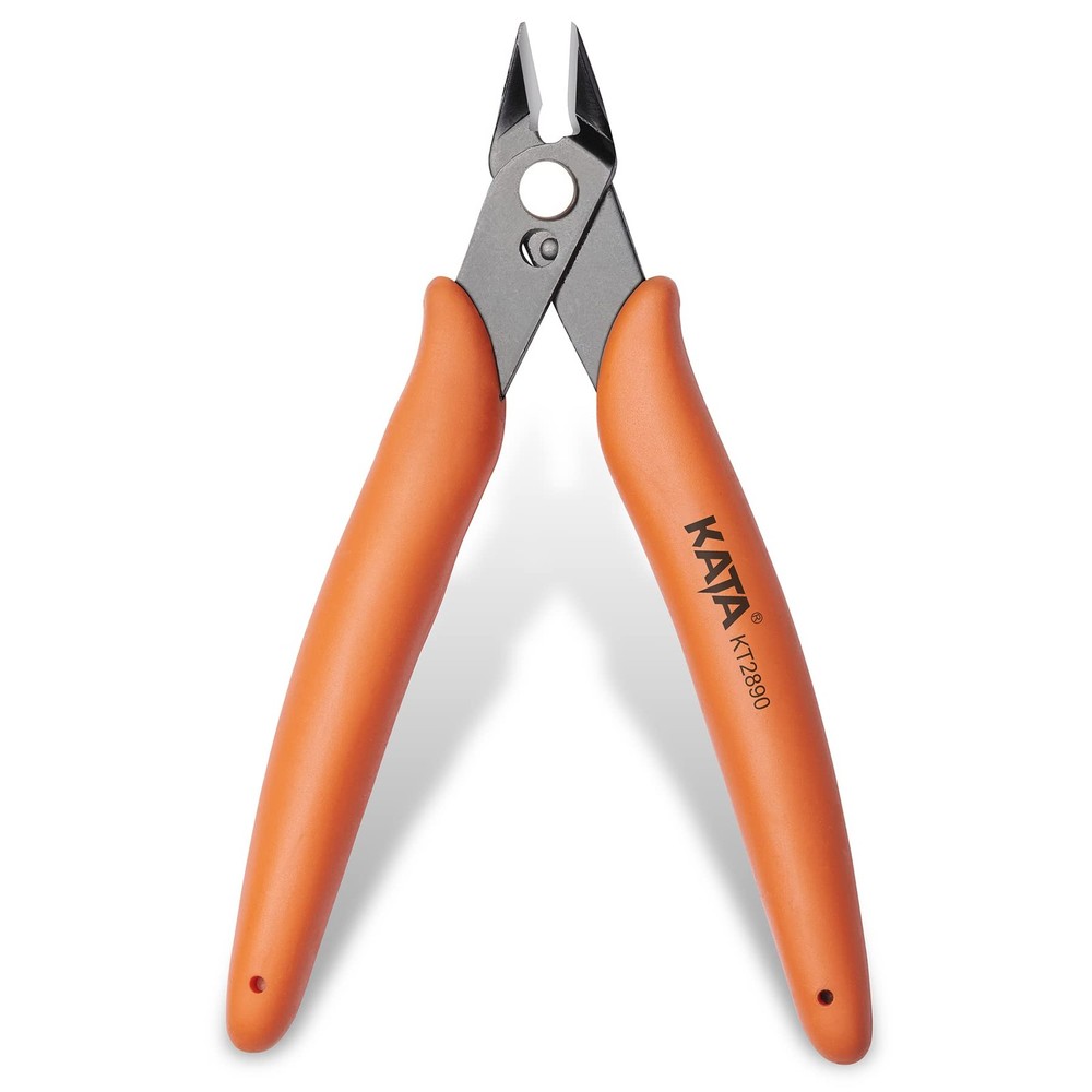 KATA Micro Wire Cutters Pliers: Precision Flush Cutter Tools Small, Orange