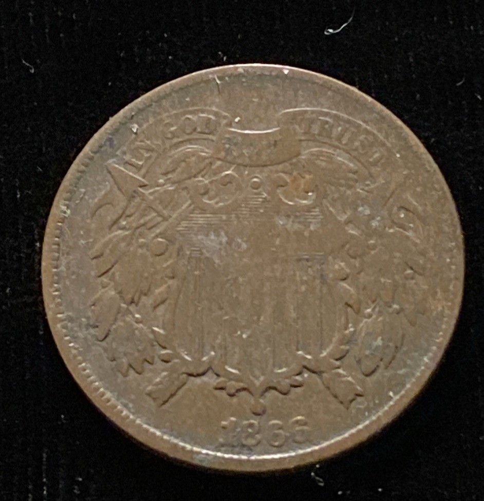 1866 Two Cent Piece 2c Type Coin