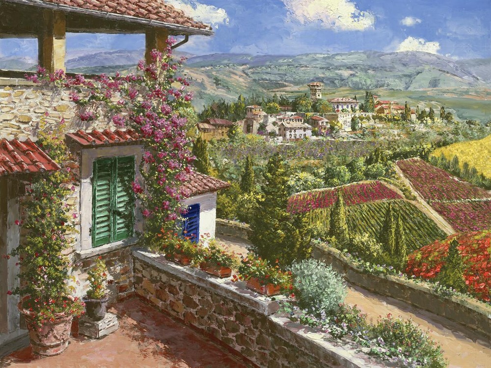 Ceramic Backsplash Tile Mural Kitchen Kitchen - Castello Di Verrazano