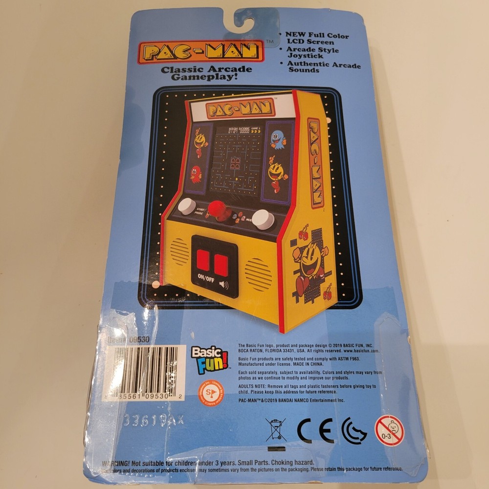 Pac-Man Retro Mini Arcade Game Basic Fun Arcade Classics NEW