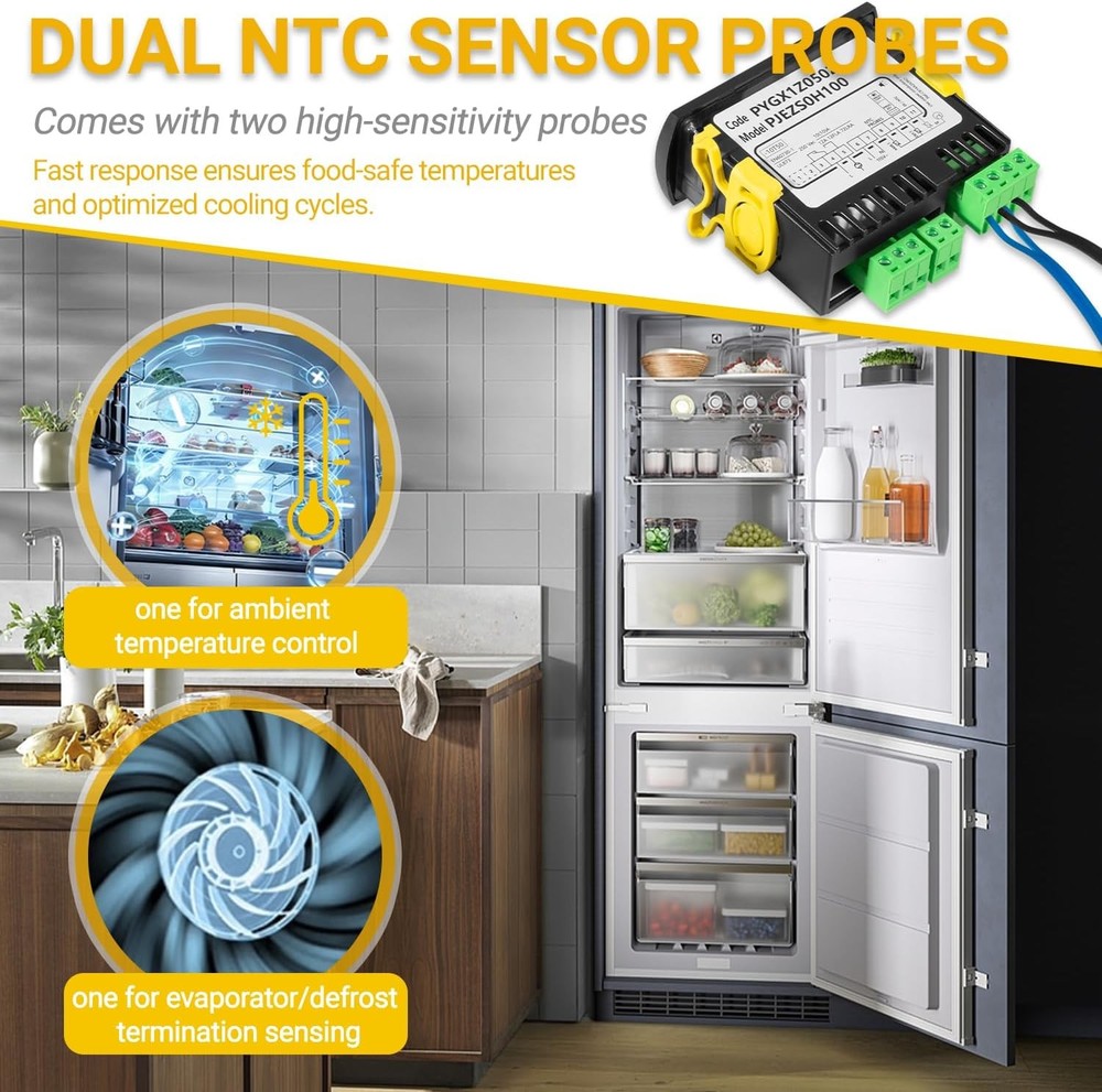 PJEZS0H100 115V Digital Temperature Controller for Carel & All Refrigerator Type