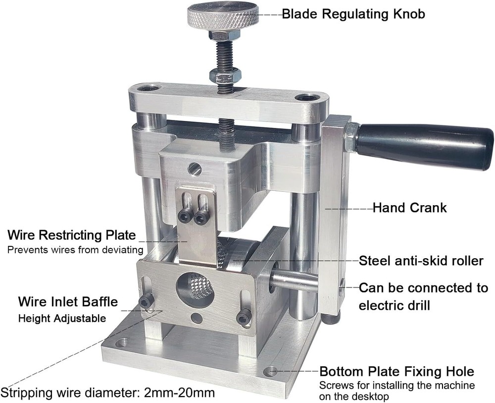 Miniature Drill Drive Wire Stripping Machine for Scrap Copper Wire Stripping
