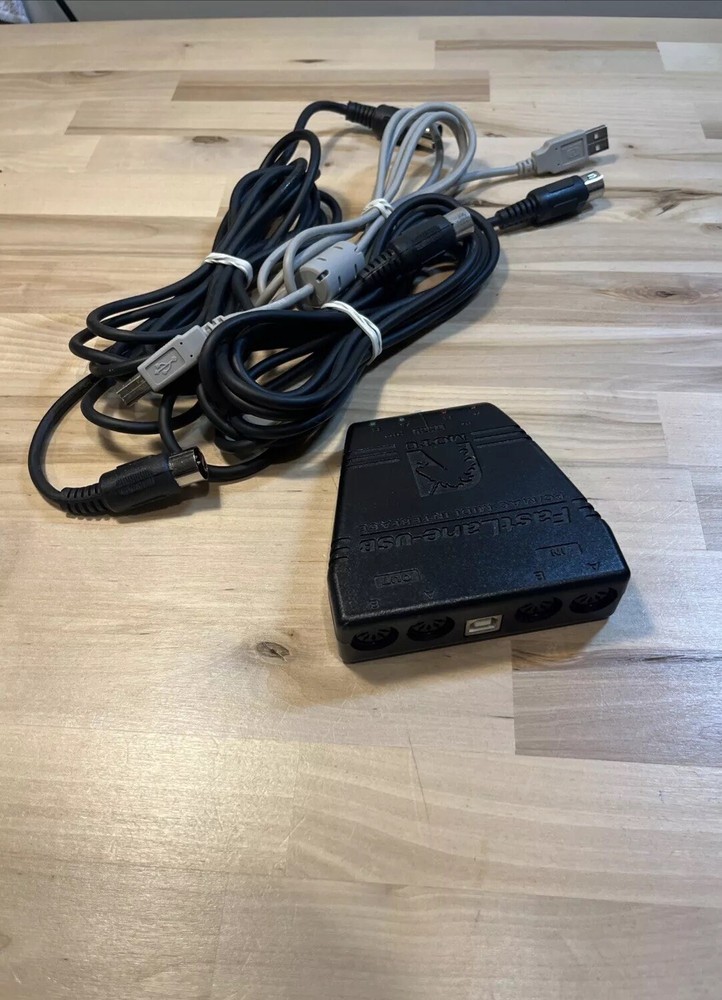 Motu Fastlane USB PC/MAC Midi Interface - With Cables!