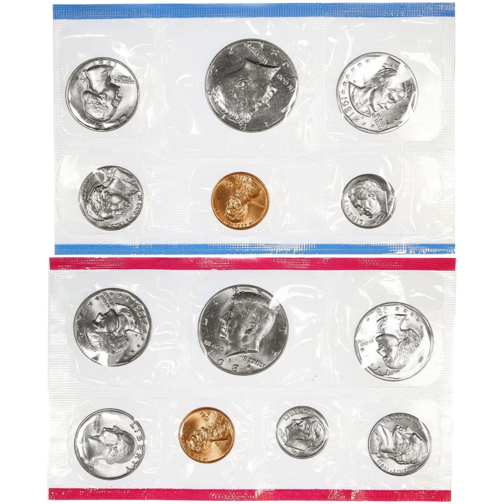 1981 Mint Set Original Envelope 13 BU US Coins BU