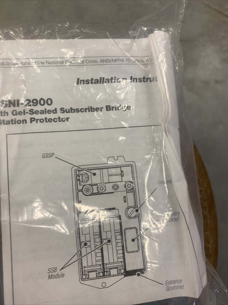 2 Subscriber Network Interface With Gel Sealed Subscriber Bridge