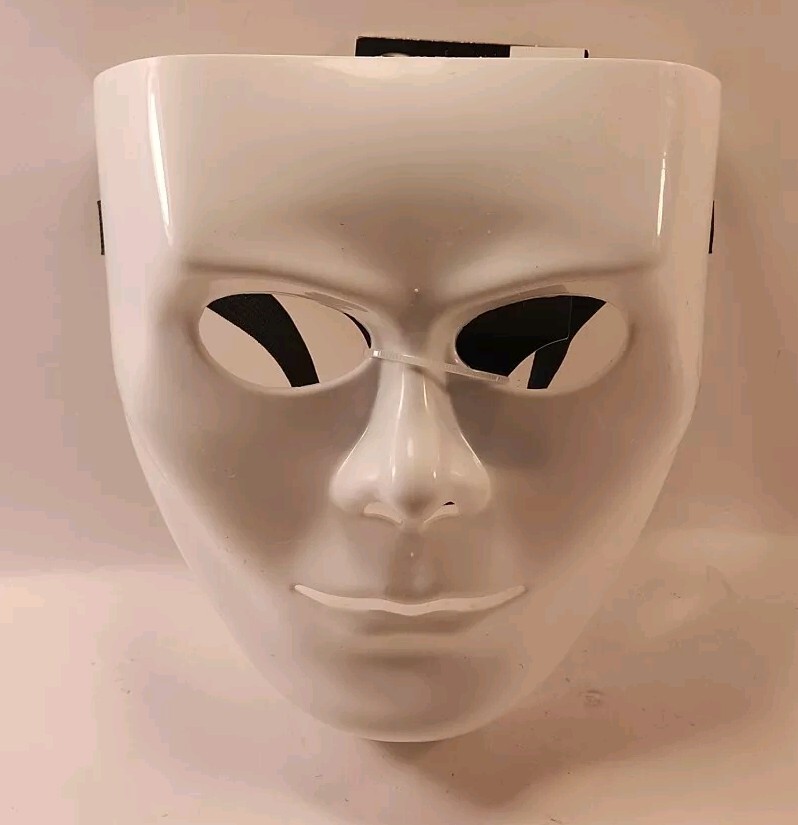 White Blank Face Mask - Fun world New with tags H31